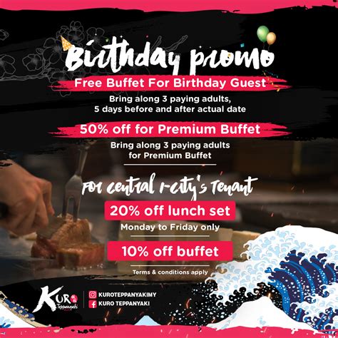 teppanya birthday promo|10 Restaurants With Birthday Promos this 2024 .